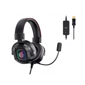 Conceptronic ATHAN 7.1-kanałowy douszny zestaw słuchawkowy do gier USB