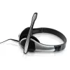 Conceptronic Allround Stereo Headset, Przewodowy, 20–22000 Hz, Biuro/Call center, 111 g, Zestaw słuchawkowy, Czarny, Srebrny