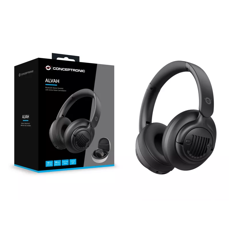 Conceptronic Bluetooth Stereo Headset z aktywną redukcją szumów