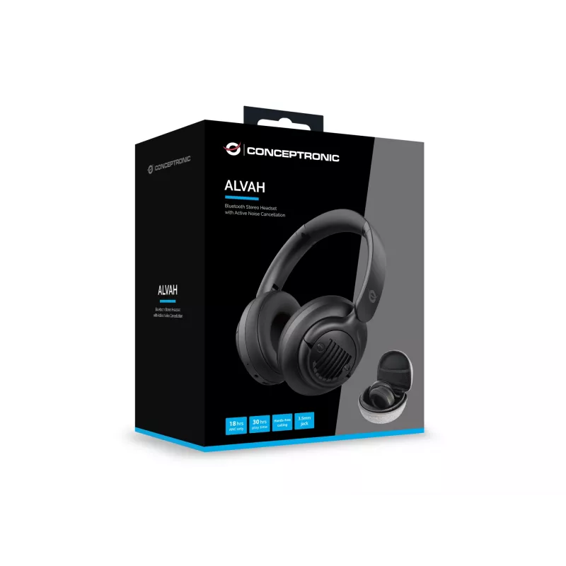 Conceptronic Bluetooth Stereo Headset z aktywną redukcją szumów