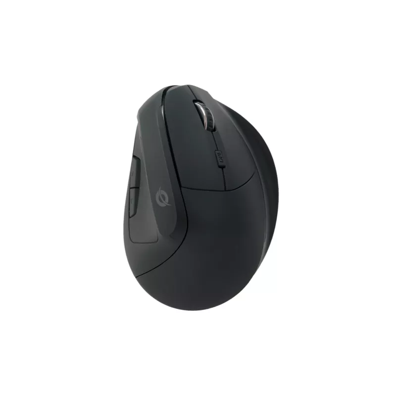 Conceptronic LORCAN ERGO 6-przyciskowa ergonomiczna mysz Bluetooth, dla praworęcznych, konstrukcja pionowa, optyczna, Bluetooth, 1600 DPI, czarna