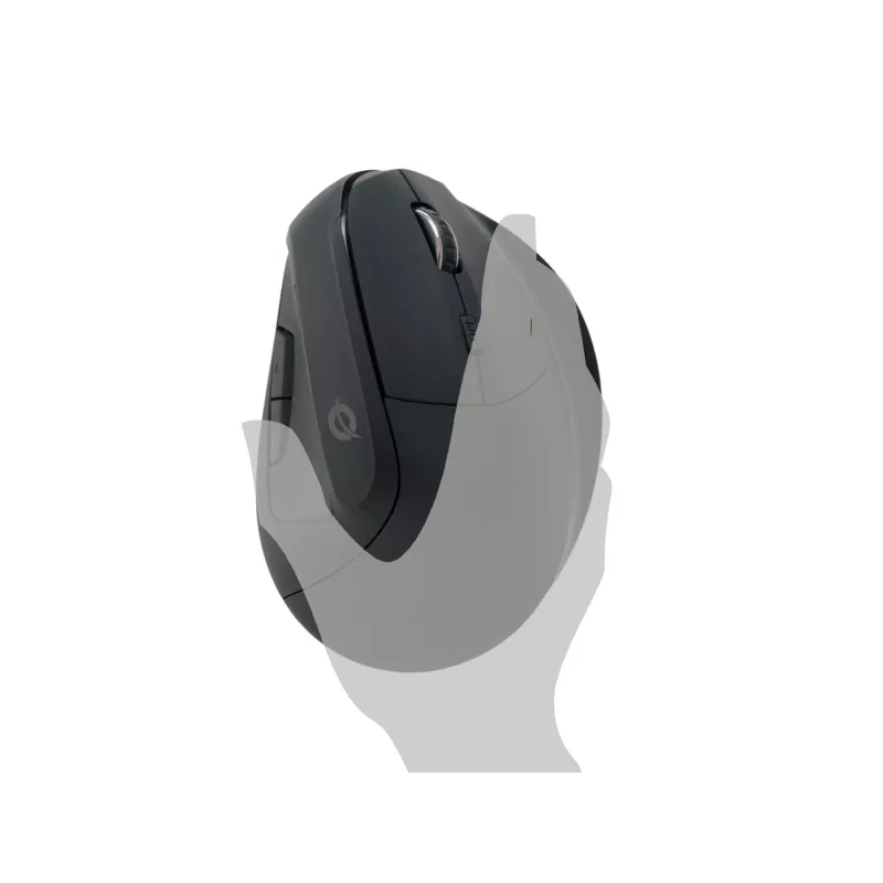 Conceptronic LORCAN ERGO 6-przyciskowa ergonomiczna mysz Bluetooth, dla praworęcznych, konstrukcja pionowa, optyczna, Bluetooth, 1600 DPI, czarna