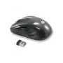 Conceptronic CLLM5BTRVWL 6-przyciskowa bezprzewodowa mysz podróżna, praworęczna, optyczna, RF Wireless, 1600 DPI, czarna