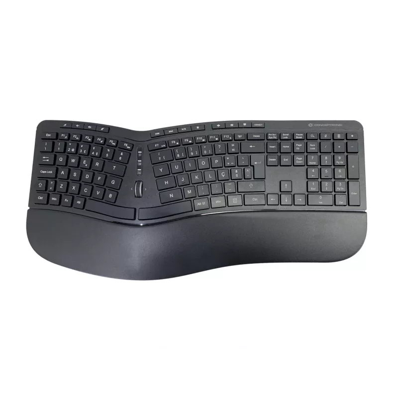 Conceptronic ORAZIO ERGO Bezprzewodowy ergonomiczny zestaw klawiatury i myszy, układ portugalski