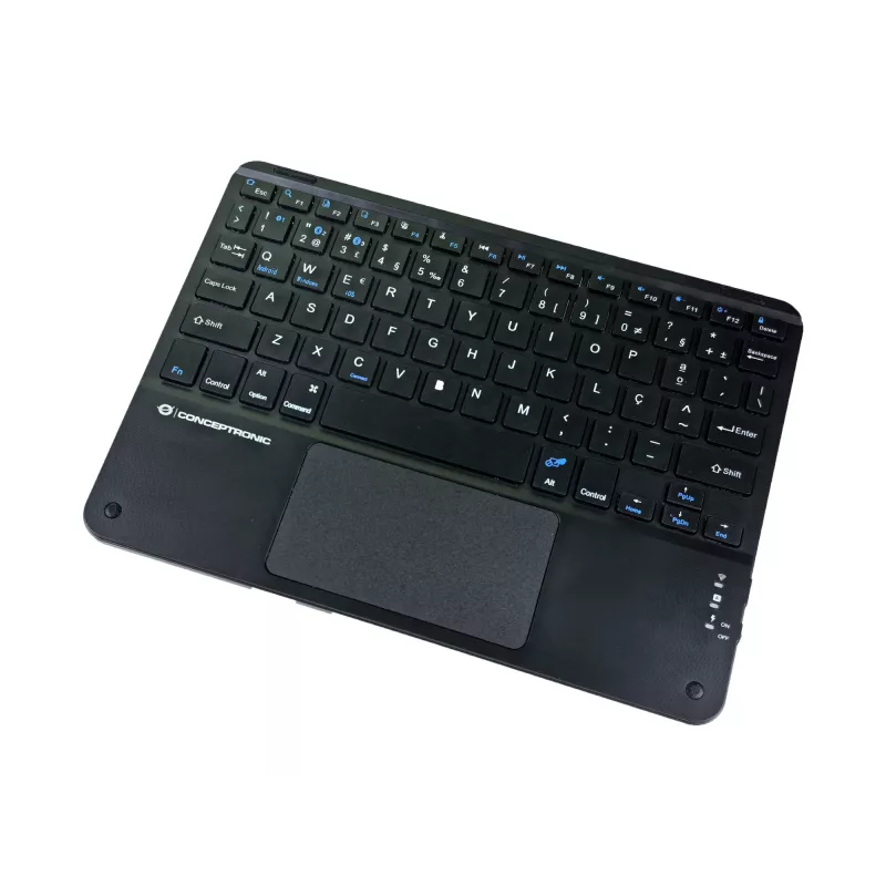 Conceptronic TOBIN01BPT 10-calowa klawiatura Bluetooth z touchpadem, QWERTY portugalski