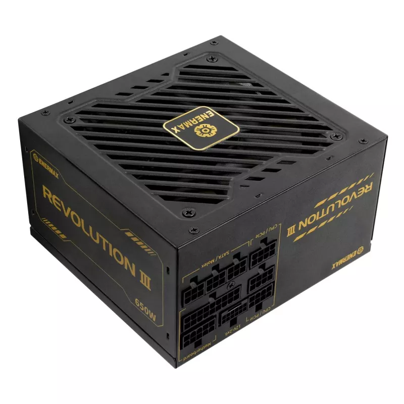 Zasilacz ENERMAX ERV650G-AHG-MAC 650 W 20+4 pin ATX W pełni modularny 80 PLUS Gold Czarny