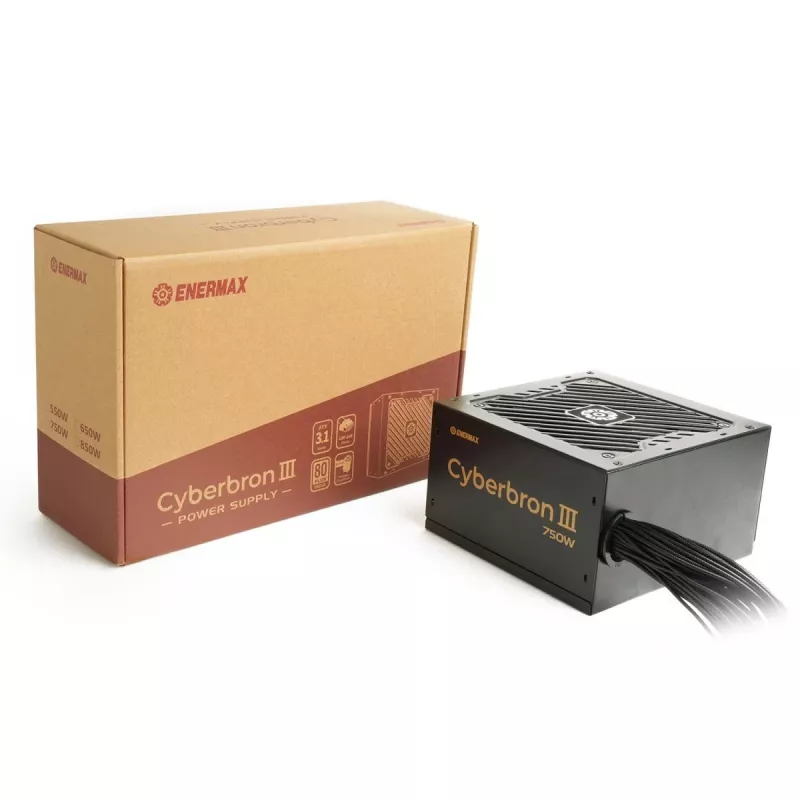 Zasilacz ENERMAX Cyberbron III 850W 80 Plus Bronze, nie-modularny, ATX 3.1