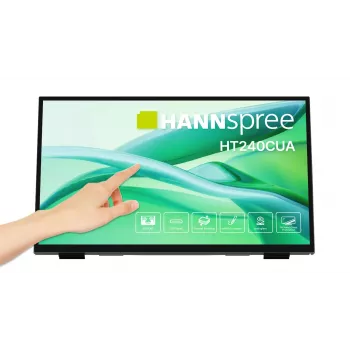 Monitor komputerowy Hannspree HT240CUA 60,5 cm (23,8 cala) 1920 x 1080 pikseli Full HD LED Dotykowy Czarny