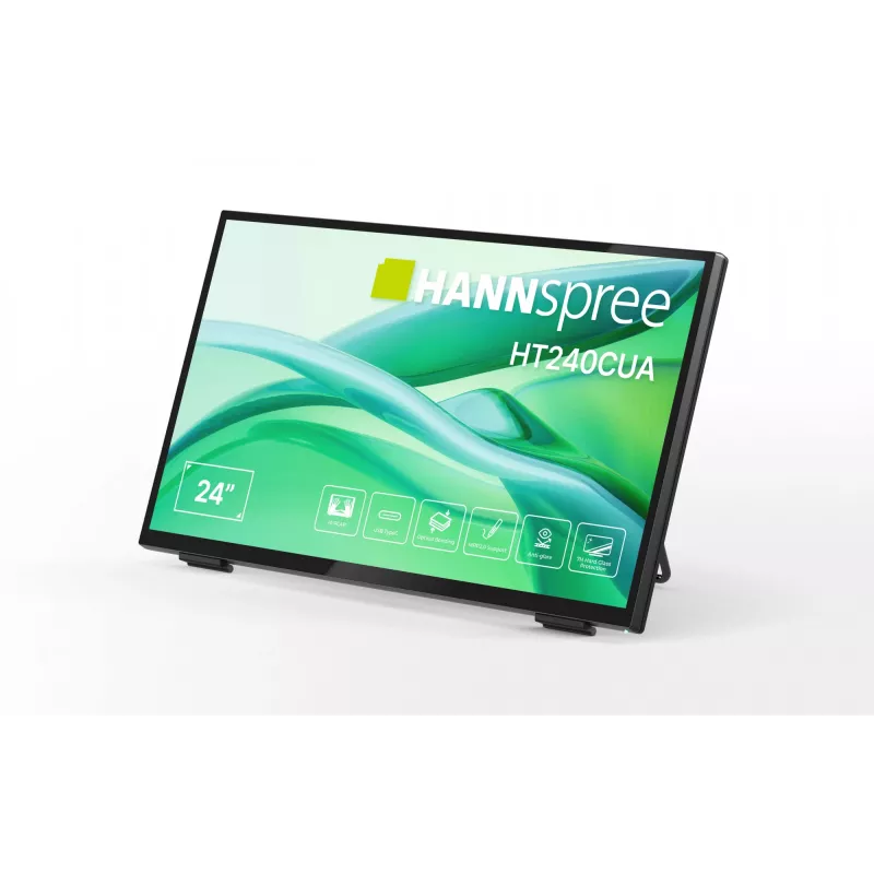 Monitor komputerowy Hannspree HT240CUA 60,5 cm (23,8 cala) 1920 x 1080 pikseli Full HD LED Dotykowy Czarny