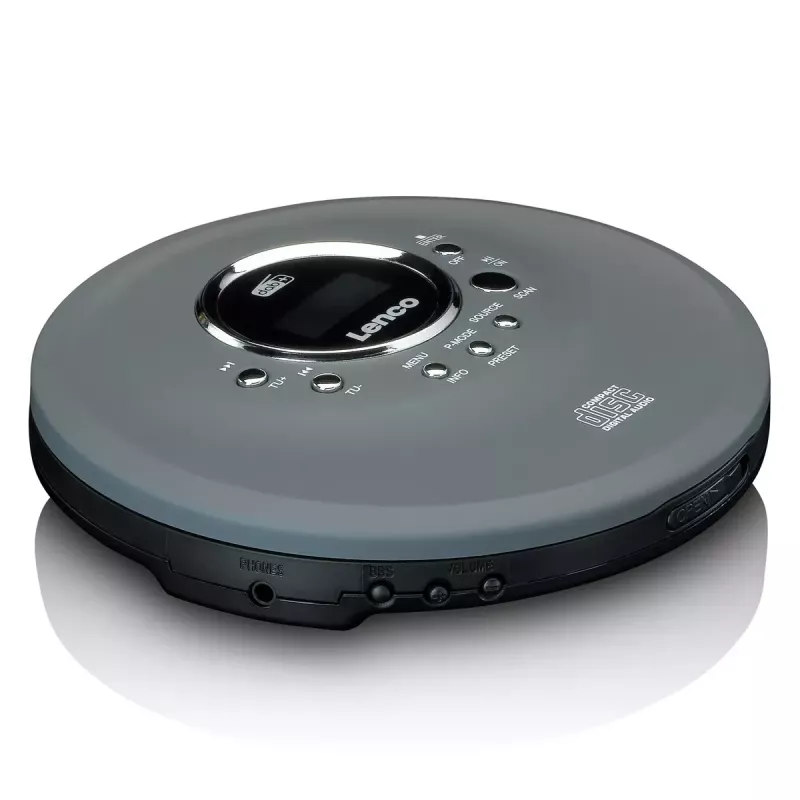 Osobisty odtwarzacz CD Lenco CD-400GY Antracyt Odtwarzanie MP3 Odporny na wstrząsy 40s