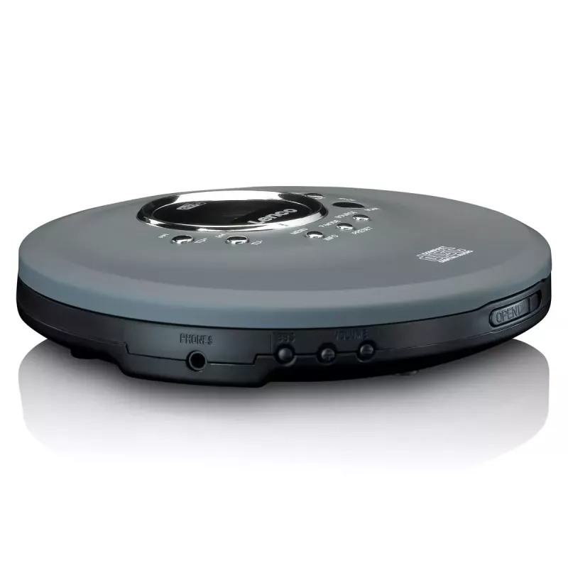 Osobisty odtwarzacz CD Lenco CD-400GY Antracyt Odtwarzanie MP3 Odporny na wstrząsy 40s