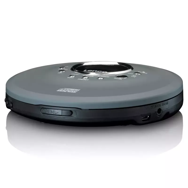 Osobisty odtwarzacz CD Lenco CD-400GY Antracyt Odtwarzanie MP3 Odporny na wstrząsy 40s