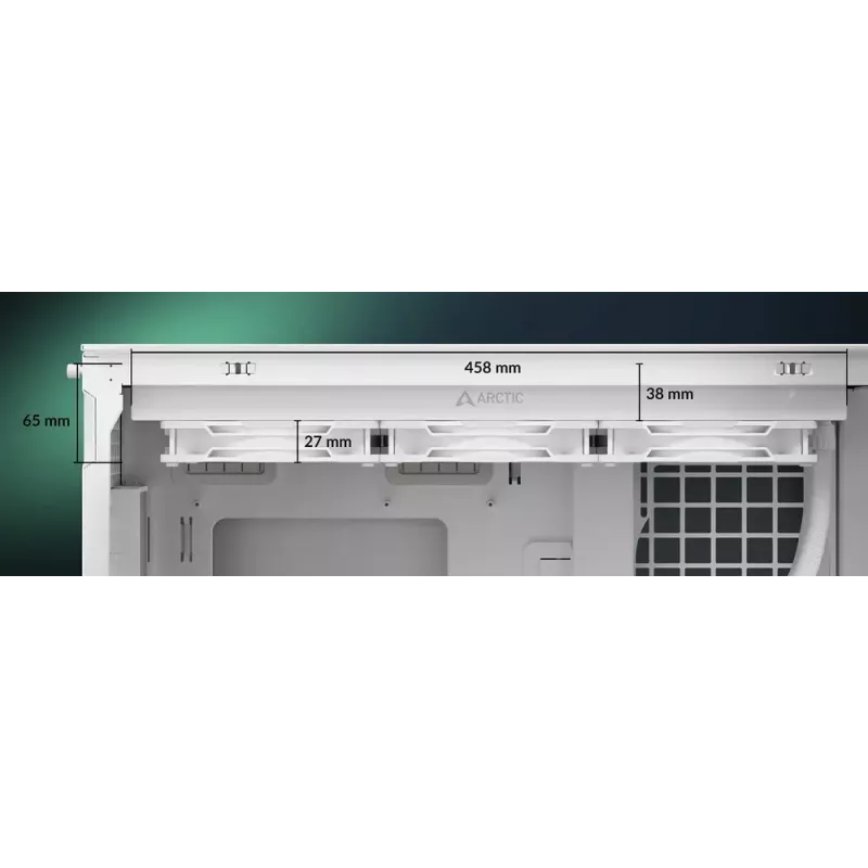Zestaw chłodzenia cieczą CPU All-in-one Arctic Liquid Freezer III Pro 420 A-RGB (Biały) — wentylatory 140 mm, wielogniazdowy LGA1700/AM4/AM5