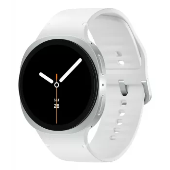 Samsung Galaxy Watch 8 3.81 cm (1.5 cala) AMOLED 44 mm Cyfrowy 480 x 480 pikseli Dotykowy Srebrny Wi-Fi GPS (satelitarny)