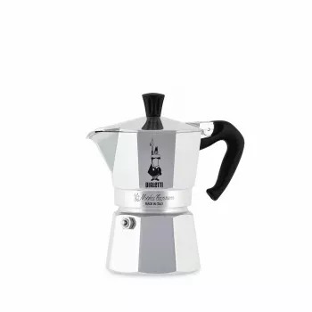 Kafeterka BIALETTI Moka Express 0,2 l aluminium czarny — 3 filiżanki (200 ml), nie do indukcji