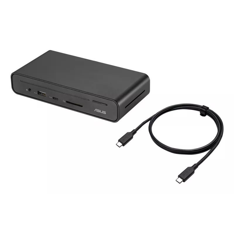 ASUS Triple Display USB-C Dock Duo DC301 Przewodowy Czarny