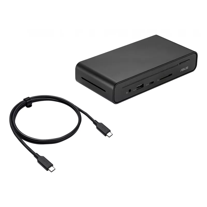 ASUS Triple Display USB-C Dock Duo DC301 Przewodowy Czarny