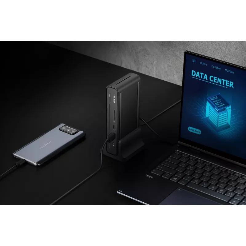 ASUS Triple Display USB-C Dock Duo DC301 Przewodowy Czarny