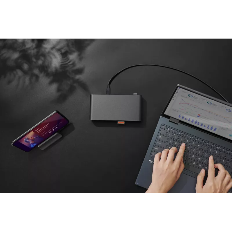 ASUS Triple Display USB-C Dock Duo DC301 Przewodowy Czarny