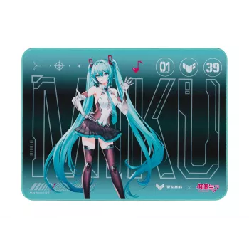 Podkładka pod mysz gamingowa ASUS TUF Gaming P1 Hatsune Miku Edition Turkusowa