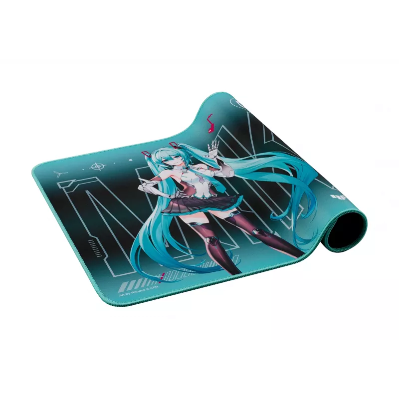Podkładka pod mysz gamingowa ASUS TUF Gaming P1 Hatsune Miku Edition Turkusowa