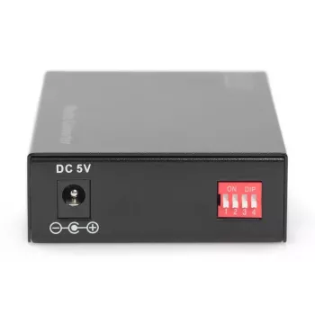 Konwerter mediów DIGITUS, wielomodowy 10/100/1000Base-T na 1000Base-SX, z zasilaczem, złącze SC, do 0,5 km