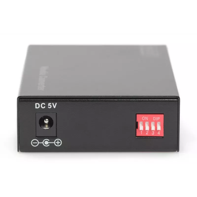 Konwerter mediów DIGITUS, wielomodowy 10/100/1000Base-T na 1000Base-SX, z zasilaczem, złącze SC, do 0,5 km