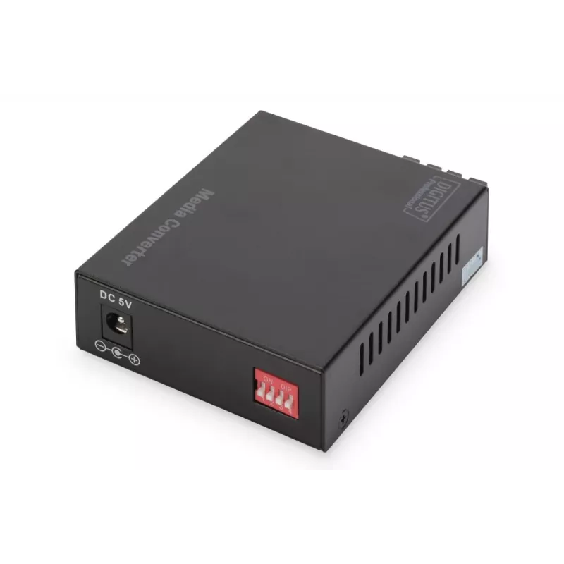 Konwerter mediów DIGITUS, wielomodowy 10/100/1000Base-T na 1000Base-SX, z zasilaczem, złącze SC, do 0,5 km