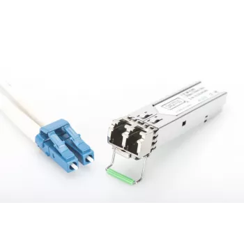 Moduł SFP DIGITUS 1,25 Gb/s, do 80 km, światłowód jednomodowy, złącze duplex LC 1000Base-LX, 1550 nm