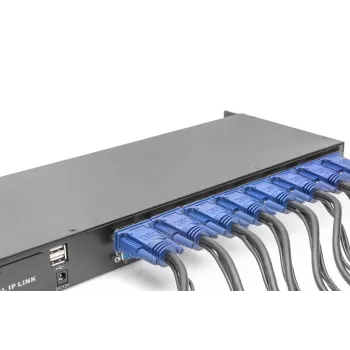 DIGITUS Modularny przełącznik KVM 16-portowy do modułowej konsoli KVM