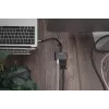 DIGITUS USB-C - mini DP + adapter VGA, 20 cm 4K/30 Hz, srebrny, obudowa aluminiowa