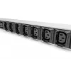 DIGITUS IT BASIC PDU. 3PH. 16A. 24 x C13. 3 x C19 Pionowa. Kabel 3m. Wtyk IEC309 3Ph-16A