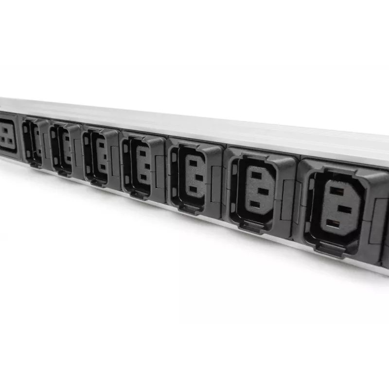 DIGITUS IT BASIC PDU. 3PH. 16A. 24 x C13. 3 x C19 Pionowa. Kabel 3m. Wtyk IEC309 3Ph-16A