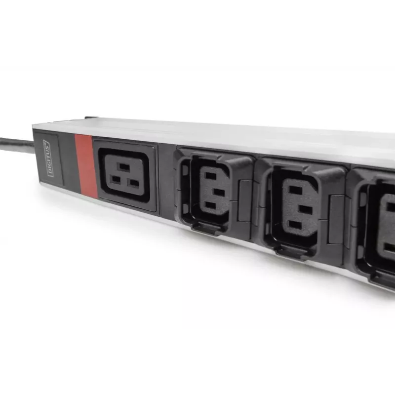DIGITUS IT BASIC PDU. 3PH. 16A. 24 x C13. 3 x C19 Pionowa. Kabel 3m. Wtyk IEC309 3Ph-16A