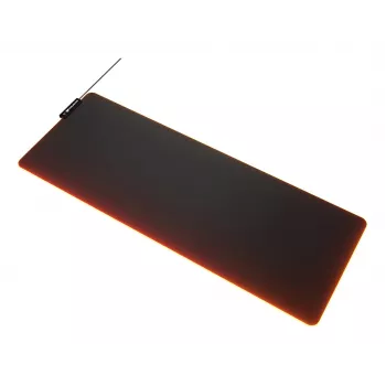 Podkładka pod mysz gamingowa COUGAR NEON X, ARGB, 800x300, Czarna, Monochromatyczna, Tkanina, Guma, Różne, Antypoślizgowa podstawa, Podkładka gamingowa