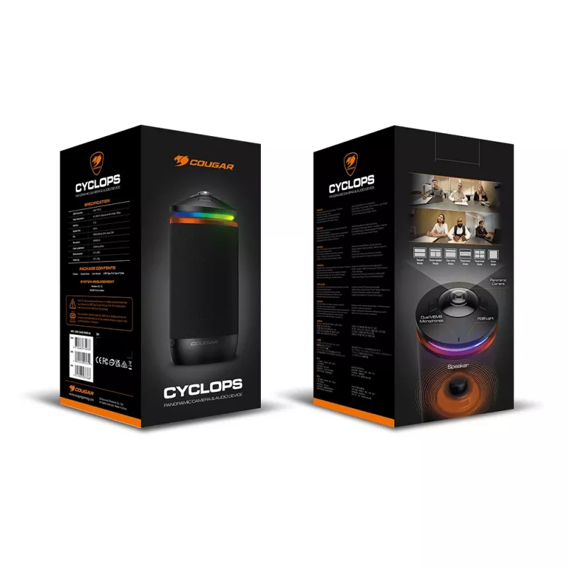 COUGAR Camera, CYCLOPS AIO, 1920 x 818 pikseli, czarny