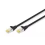 DIGITUS Kabel krosowy - CAT6a - S/FTP - Snagless - Cu - 3m - Czarny