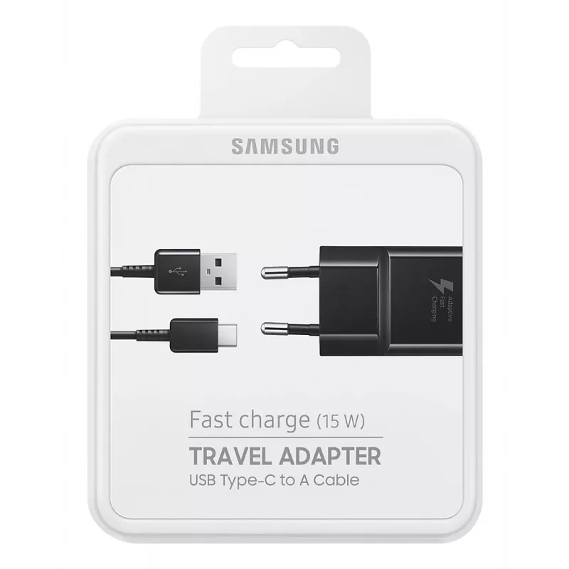 Samsung EP-TA20 Uniwersalna Czarna Szybkie ładowanie AC Wewnątrz, Na zewnątrz