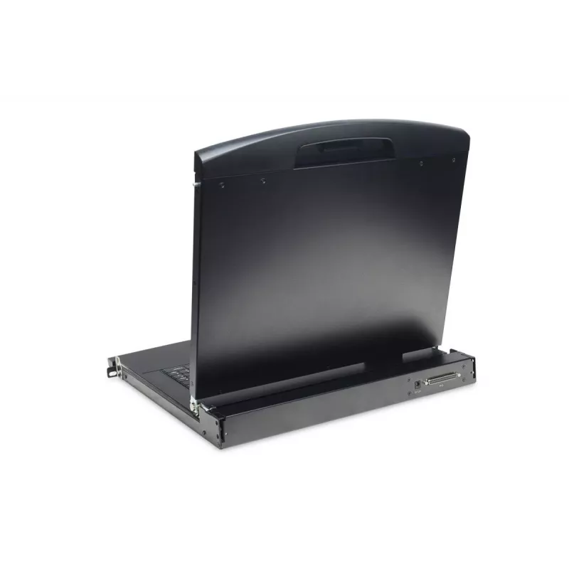DIGITUS Modularized 43 2cm (17in) TFT console with 8 port KVM RAL 9005 black - Qwertzu German