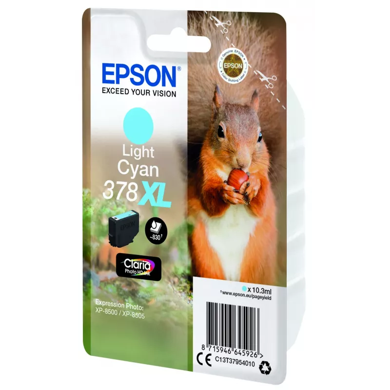 Epson Squirrel Singlepack Light cyjan 378XL Claria Photo HD Ink