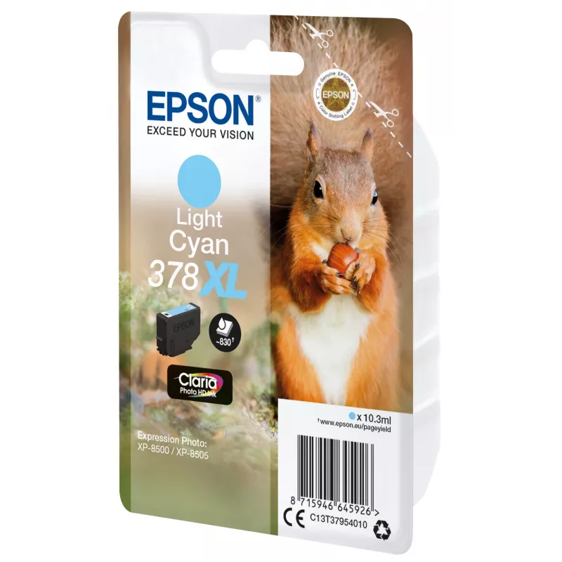 Epson Squirrel Singlepack Light cyjan 378XL Claria Photo HD Ink