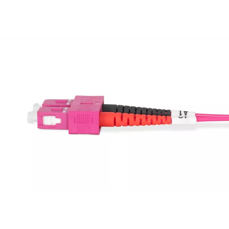 DIGITUS Kabel światłowodowy, SC na SC Multimod OM4 - 50/125 µ, Duplex, kolor RAL4003 Długość 1m