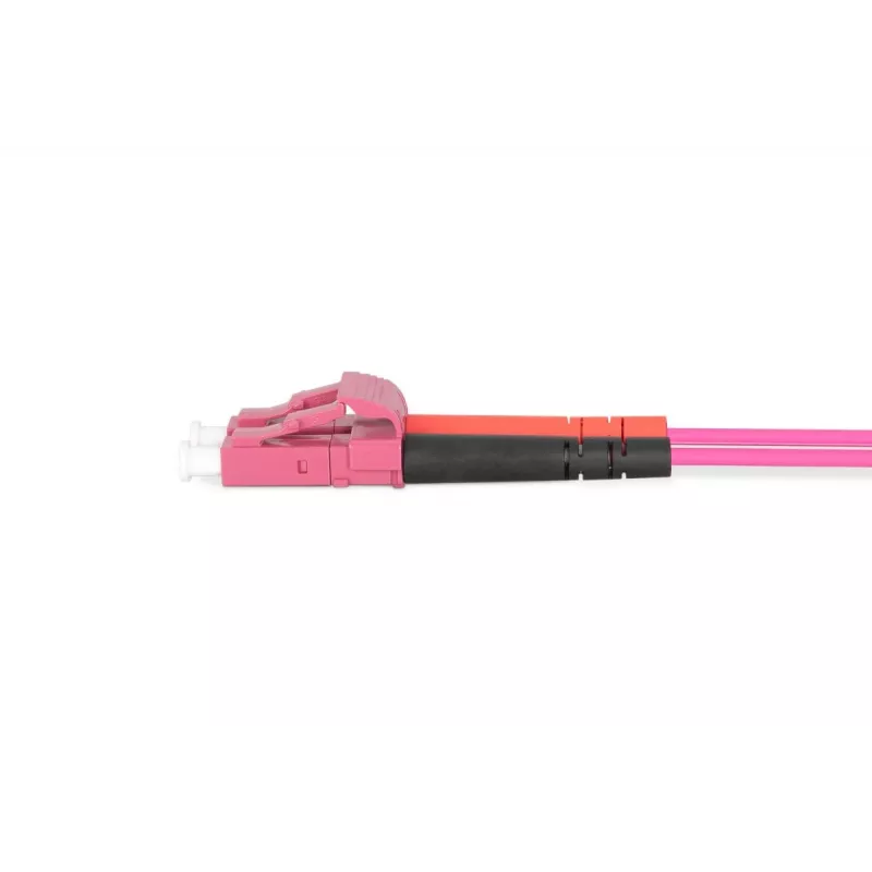 Kabel światłowodowy DIGITUS, LC do SC wielomodowy OM4 - 50/125 µ, duplex, kolor RAL4003, długość 1 m
