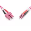 DIGITUS Kabel światłowodowy, LC na SC wielomodowy OM4 - 50/125 µ, duplex, kolor RAL4003, długość 5 m