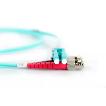 DIGITUS Kabel światłowodowy krosowy, LC na ST wielomodowy 50/125 µ, dupleks, długość 3 m, klasa OM3