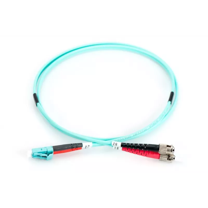 DIGITUS Kabel światłowodowy krosowy, LC na ST wielomodowy 50/125 µ, dupleks, długość 3 m, klasa OM3
