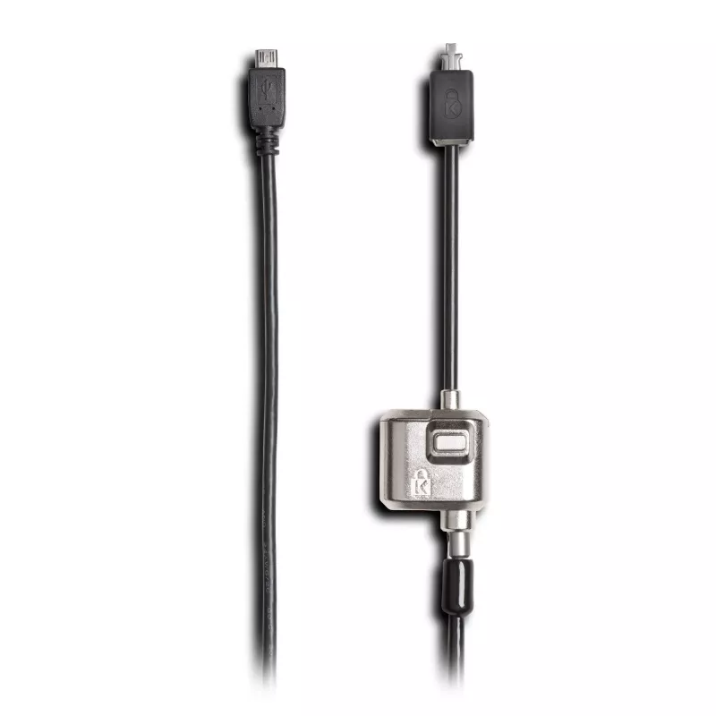 Kensington MiniSaver Mobile Keyed Lock, 1,8 m, Kensington, klucz, klucz płaski, stal węglowa, czarny
