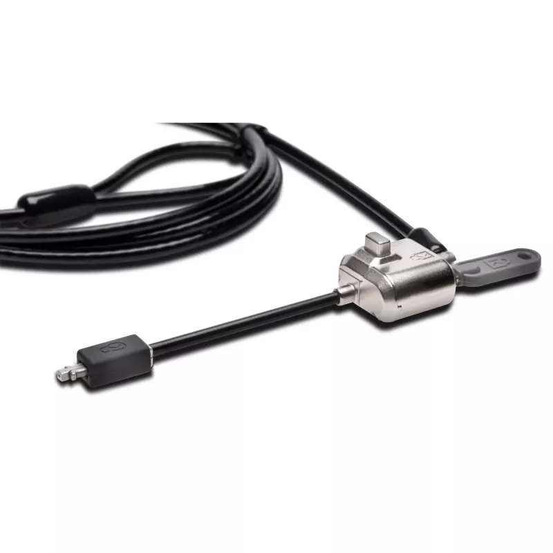 Kensington MiniSaver Mobile Keyed Lock, 1,8 m, Kensington, klucz, klucz płaski, stal węglowa, czarny