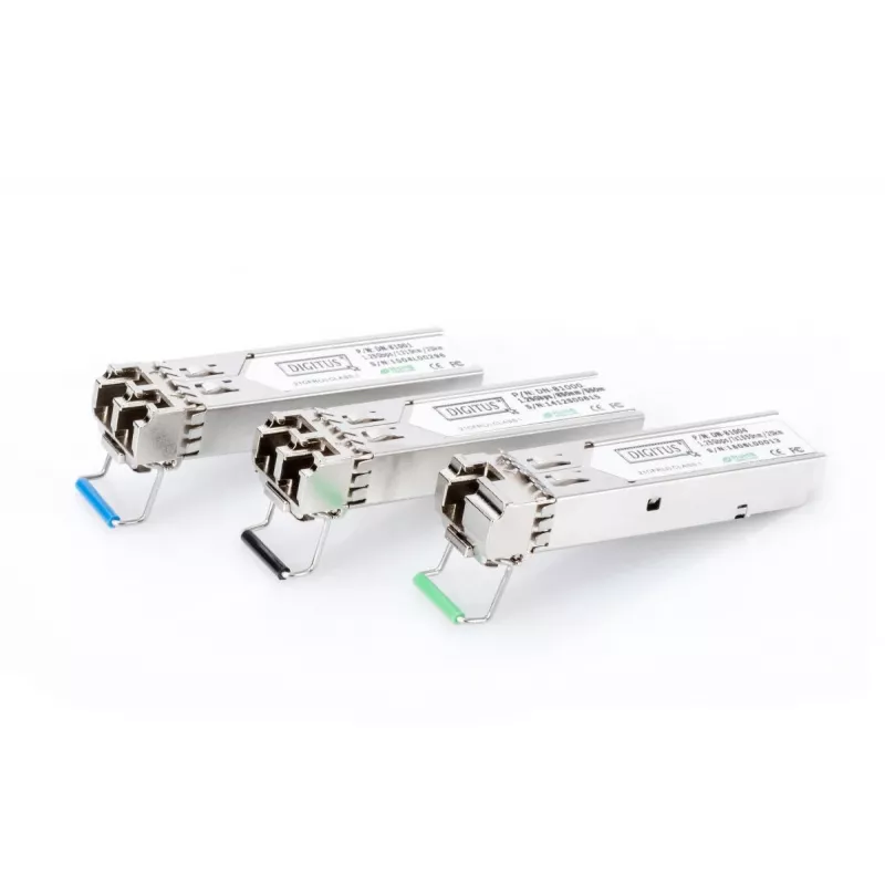 Moduł SFP DIGITUS 1,25 Gbps, do 550 m wielomodowy, złącze duplex LC 1000Base-SX, 850 nm