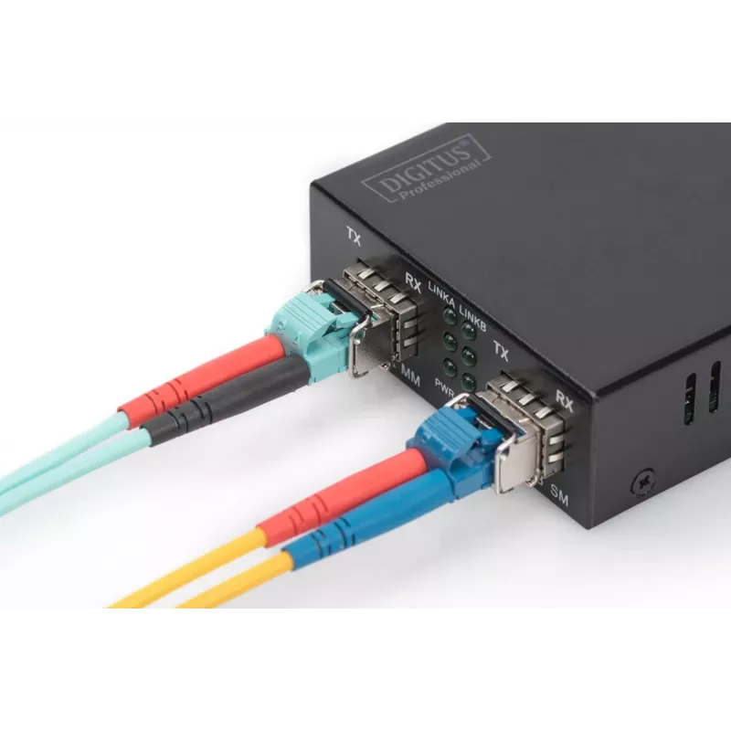 Moduł SFP DIGITUS 1,25 Gbps, do 550 m wielomodowy, złącze duplex LC 1000Base-SX, 850 nm